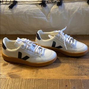 Veja White and Black Sneakers